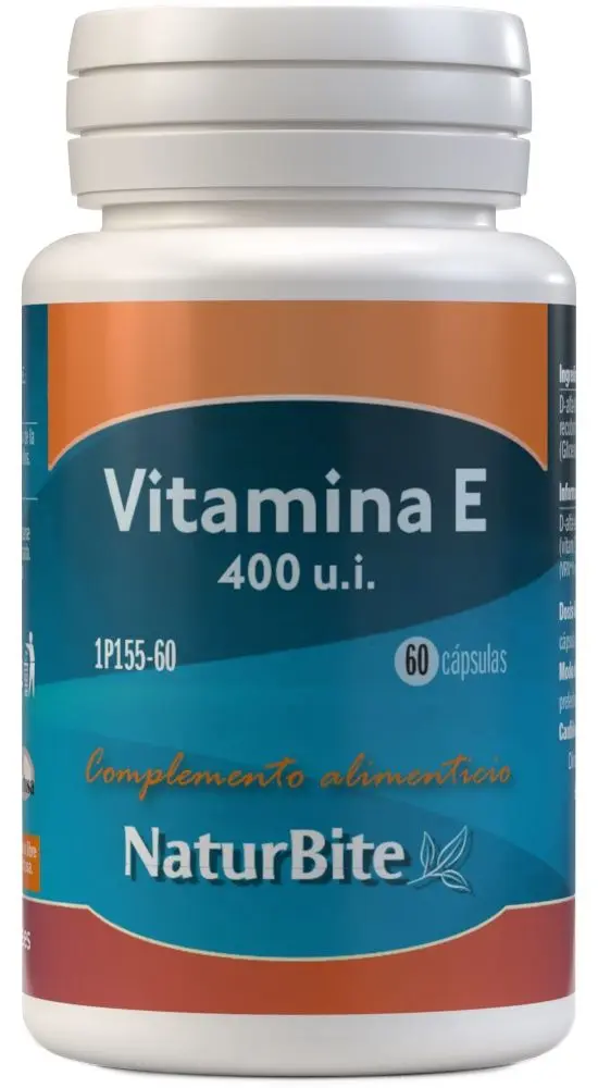 Vitamina E 400 UI · NaturBite · 60 cápsulas