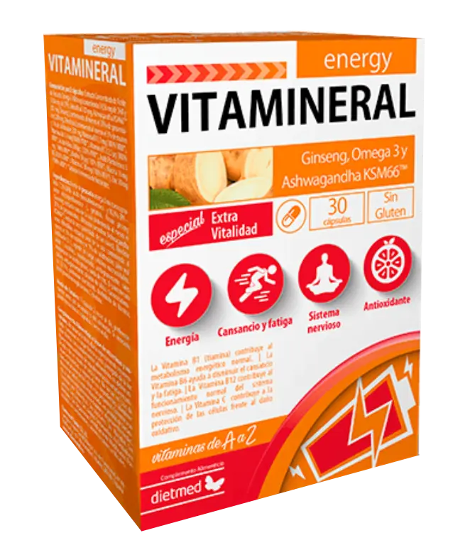 Vitamineral Energy · Dietmed · 30 cápsulas