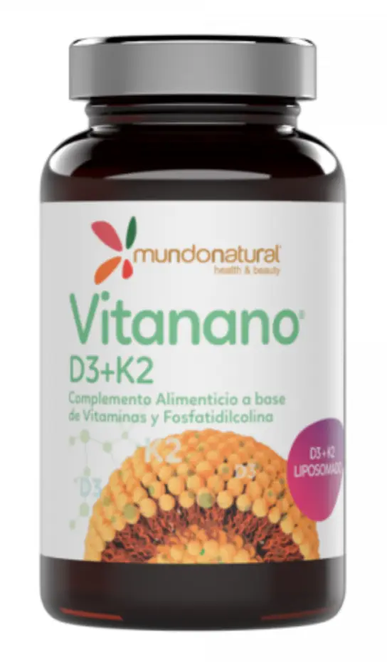 Vitanano D3 + K2 · Mundo Natural · 30 cápsulas