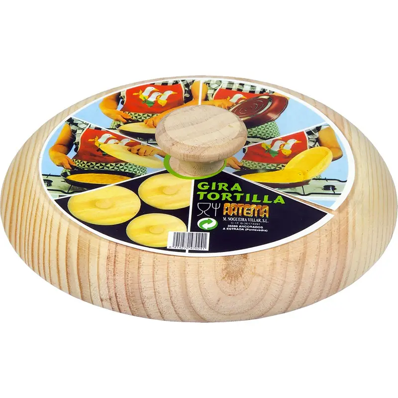 Volteador De Madera Para Tortilla - Ø 26 Cm