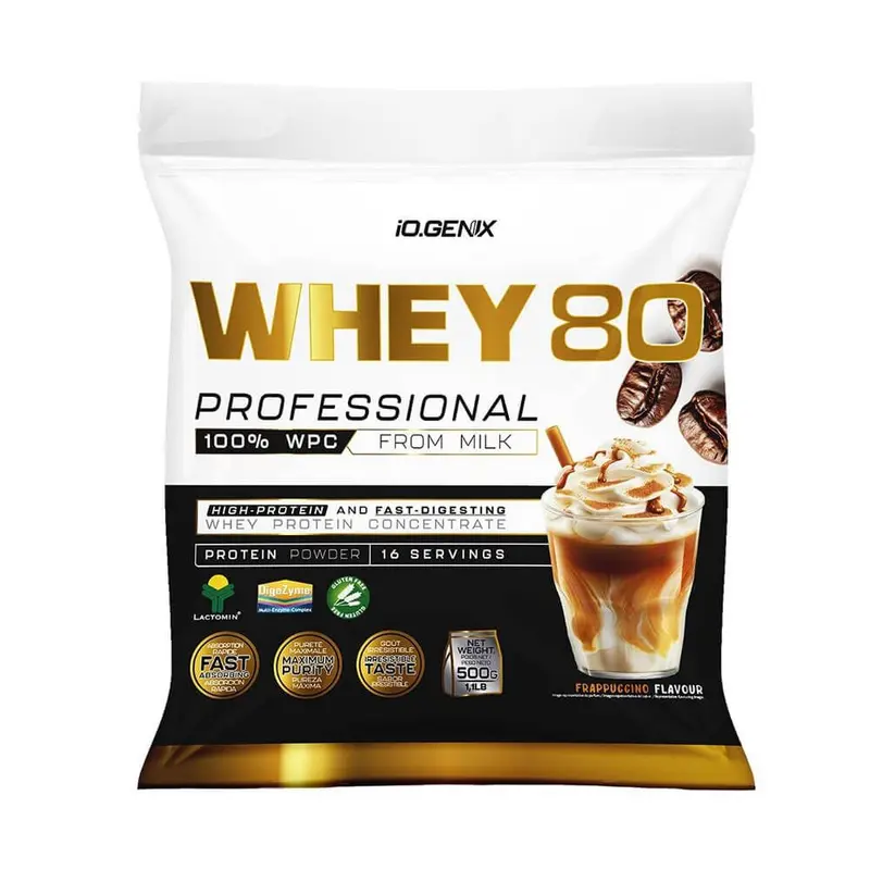 Whey 80 Profesional - 500g - Capuchino - Proteina De Suero Whey - Io.genix