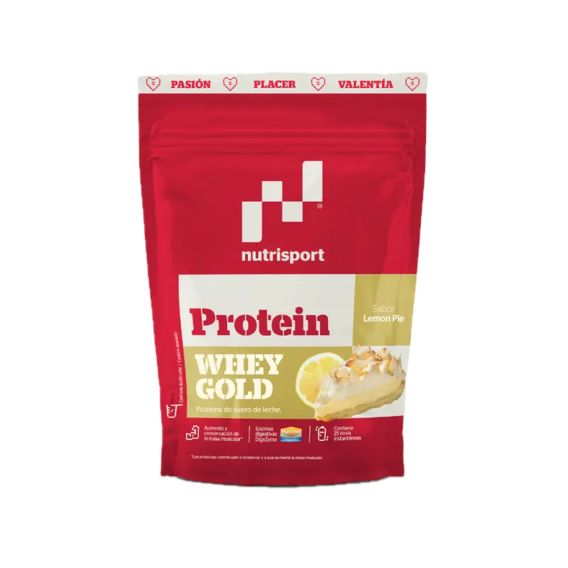 Whey Gold Protein Lemon Pie · Nutrisport · 500 gramos