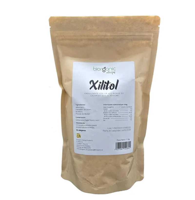Xilitol De Abedul 1kg , 100% Natural